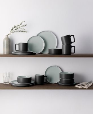 ColorTrio Stax 16 Pc. Dinnerware Set, Service for 4