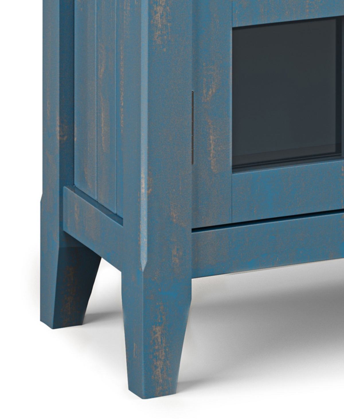 Simpli Home Acadian 36" Solid Wood Entryway Storage Cabinet