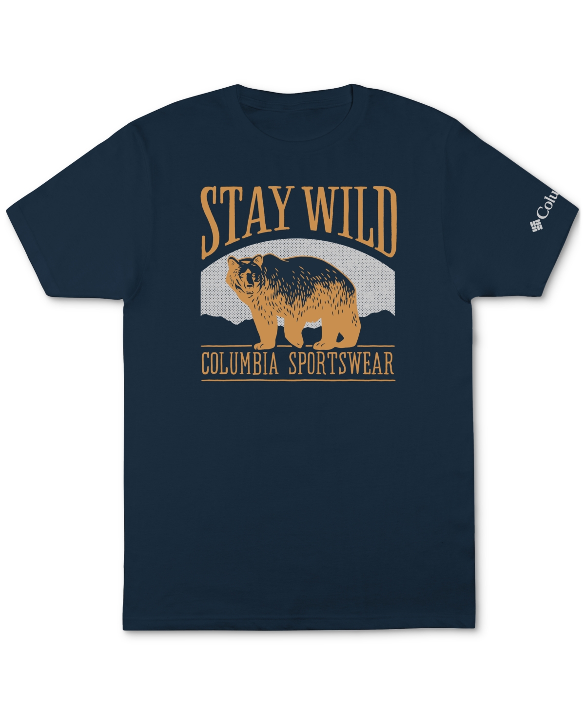 Columbia Men's Oso Stay Wild Logo Graphic T-shirt In  Navy