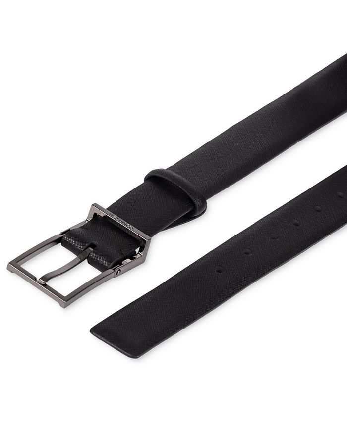 Calvin Klein Men's Hinge Harness Leather Belt - Macy's