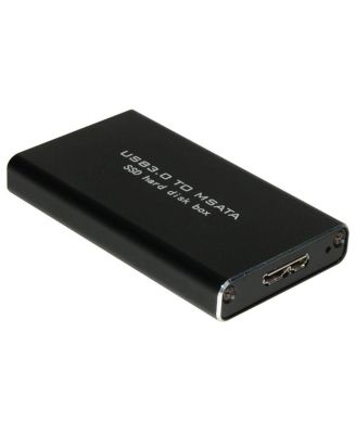 11009 USB 3.1 Type-C Enclosure mSATA SSD Type-C for Windows Mac Linux UASP High Speed - Black