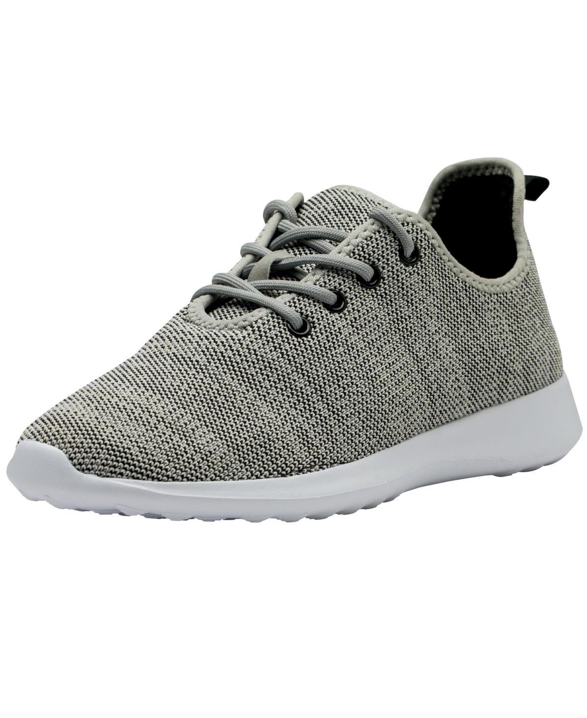 Mens Knit Fashion Sneakers Lightweight Athletic Walking Tennis Shoes - Gray
