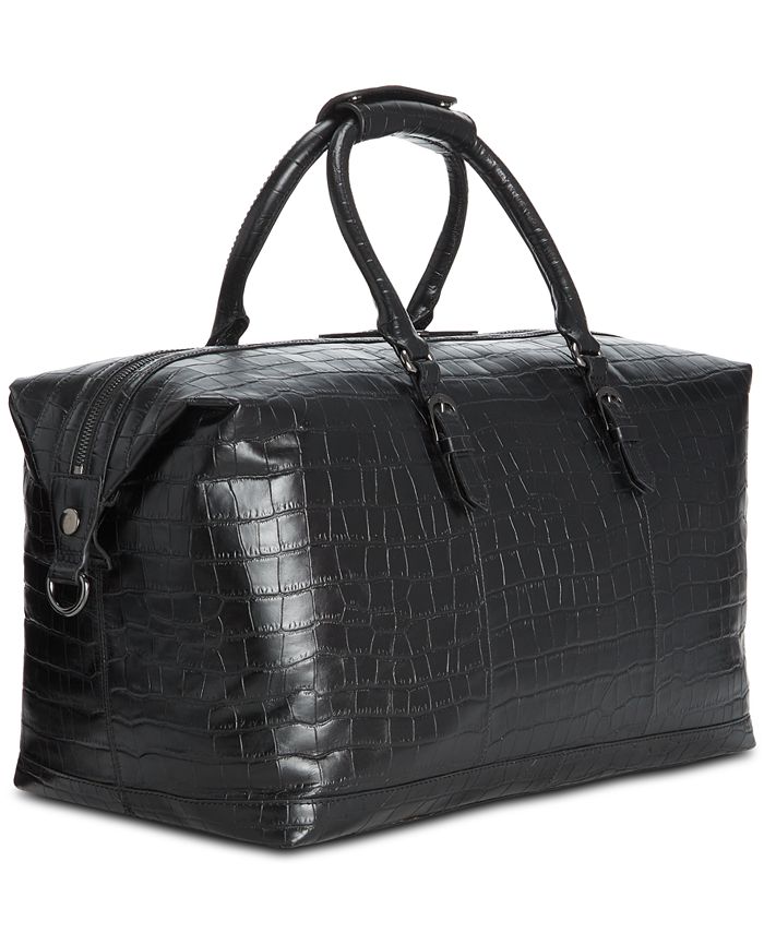 Ted Baker Men's Fabiio Croc Embossed Leather Bag - Macy's