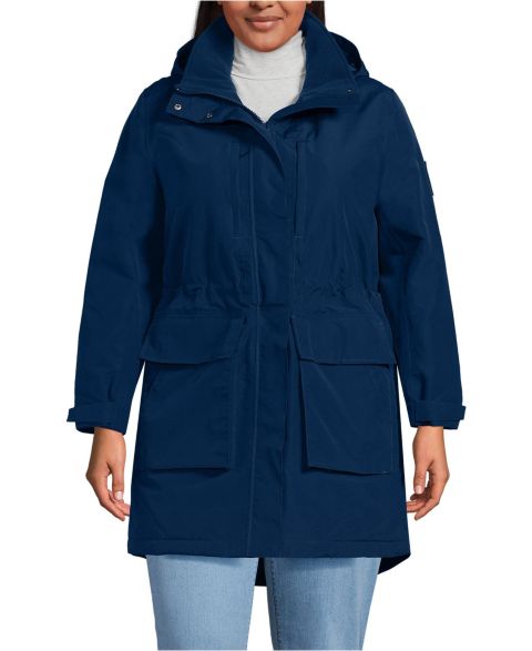 Женские куртки Lands' End Plus Size Squall Waterproof Insulated Parka
