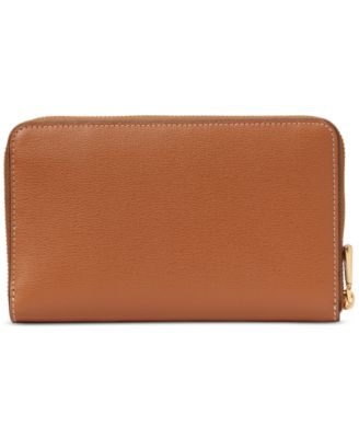 Katy Textured Leather Zip Around Wallet