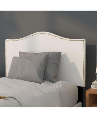 Arched Twin Headboard With Accent Nail Trim