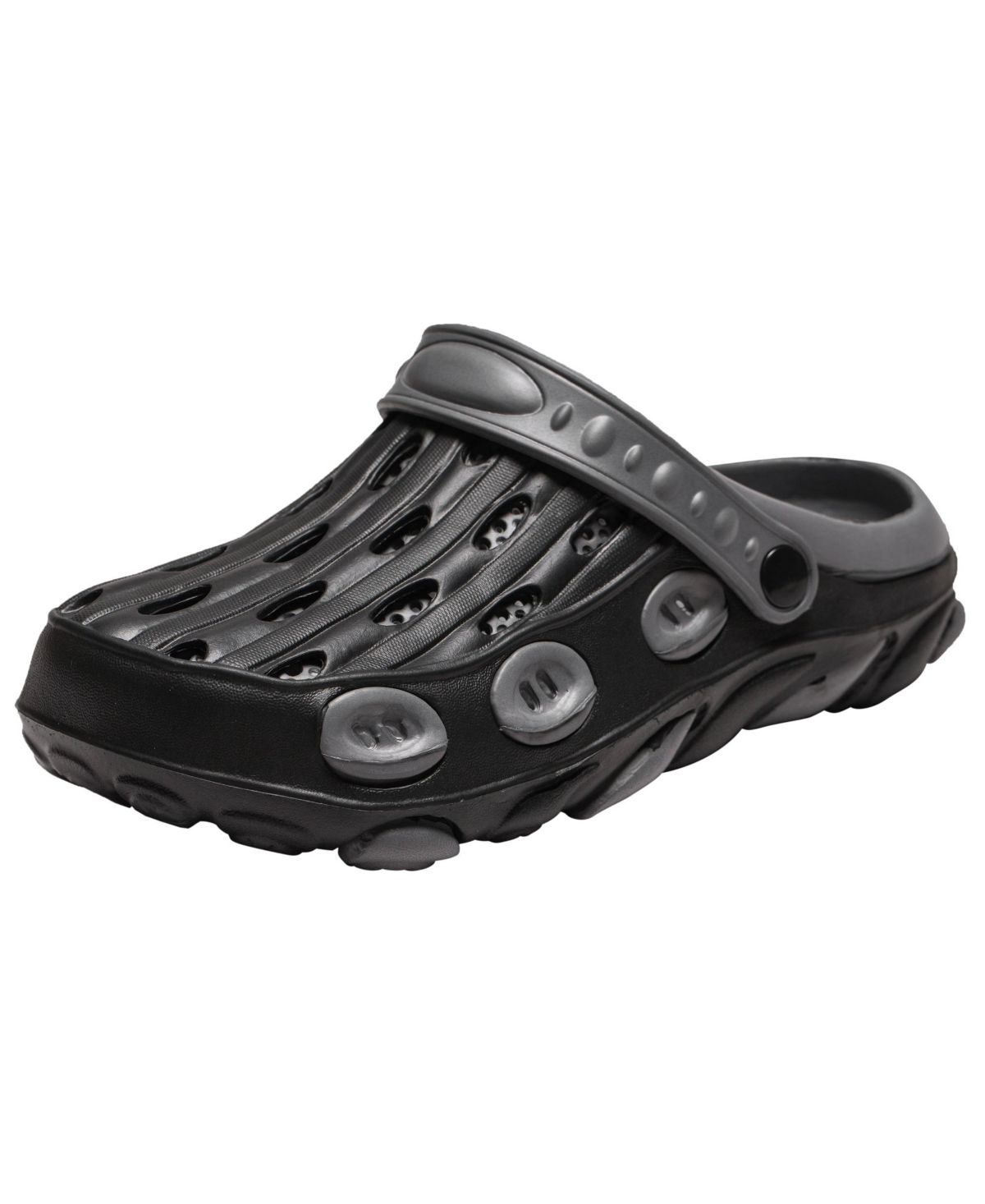 Mens Clogs Comfortable Slip on Gardening Shoes Summer Sandals Mules - Black