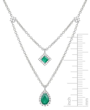 Macys emerald necklace outlet