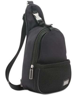 Jessie Nylon Front Buckle Sling with Mesh Pocket
