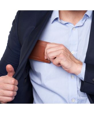 Альпийский Швейцарский Alpine Swiss Мужской RFID-кошелек с безопасным передним карманом из гладкой кожи, тонкий держатель для карт