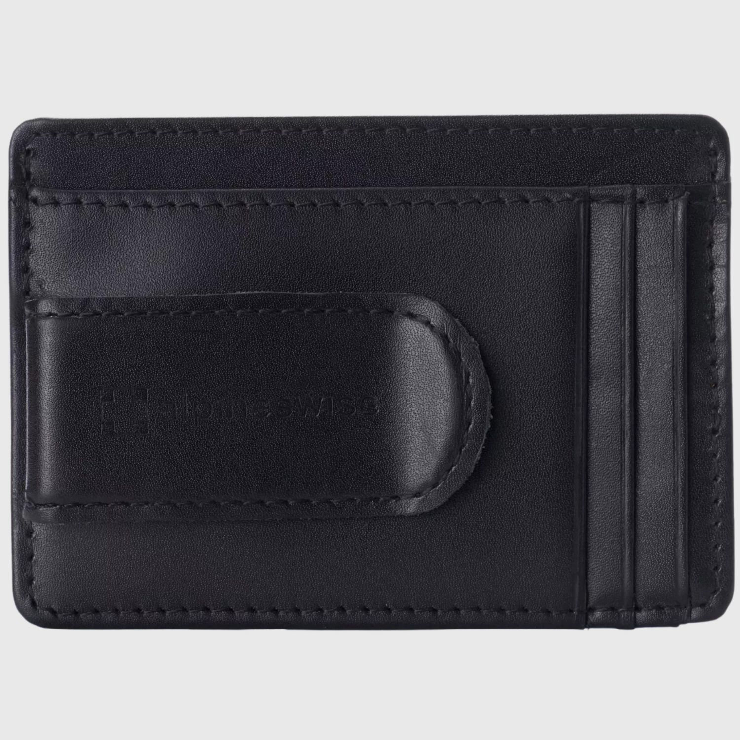 Men's RFID Money Clip Leather Minimalist Wallet Card Case ID Window