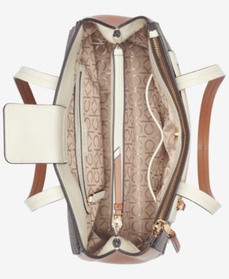 Hadley Signature Colorblocked Triple Compartment Tote