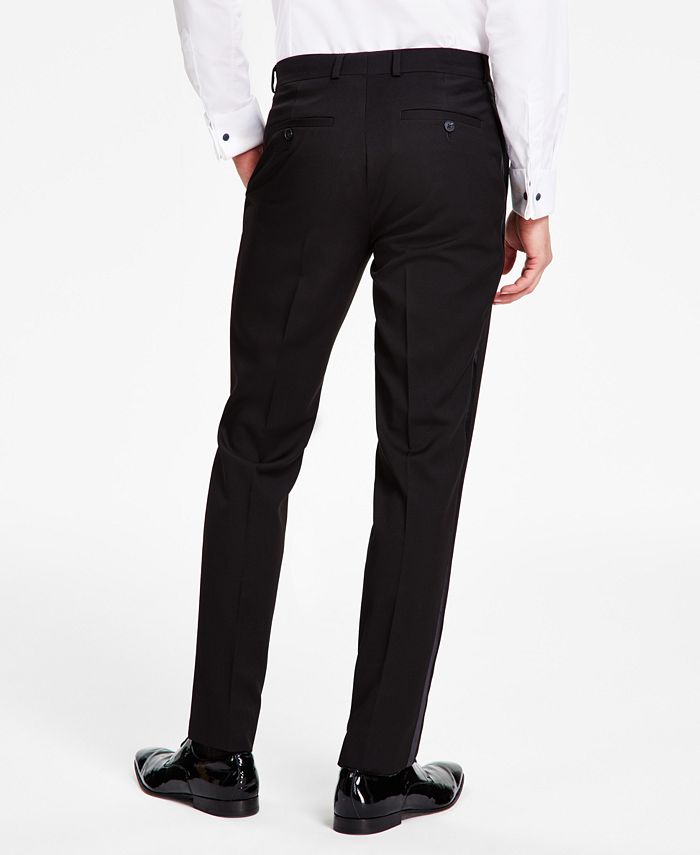 Kenneth Cole Reaction Men's Slim Fit Ready Flex Tuxedo Suit Black Size 38 main image 1