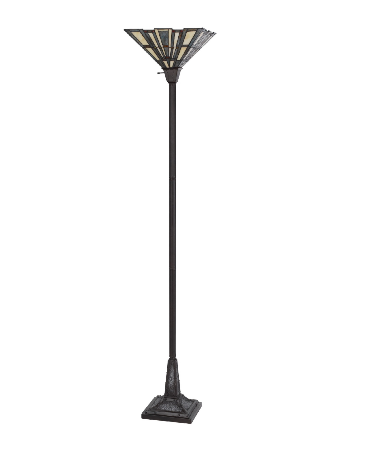 Shop Cal Lighting 72" Height Metal And Resin Torchiere In Dark Bronze