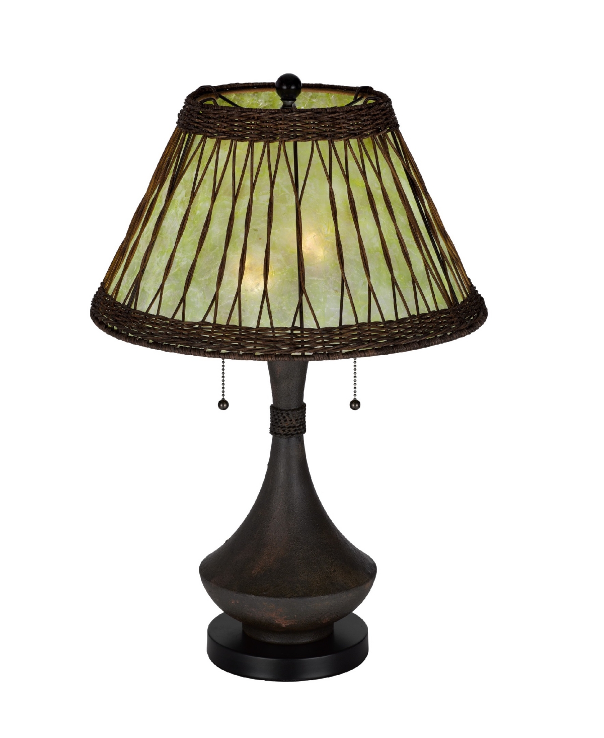 Cal Lighting 25.5" Height Metal And Resin Table Lamp In Dark Bronze