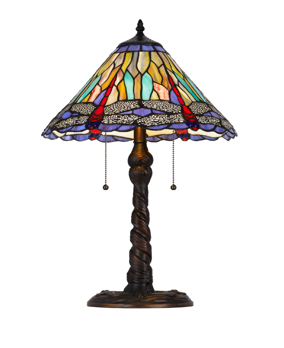 Cal Lighting 23" Height Metal And Resin Table Lamp In Dark Bronze