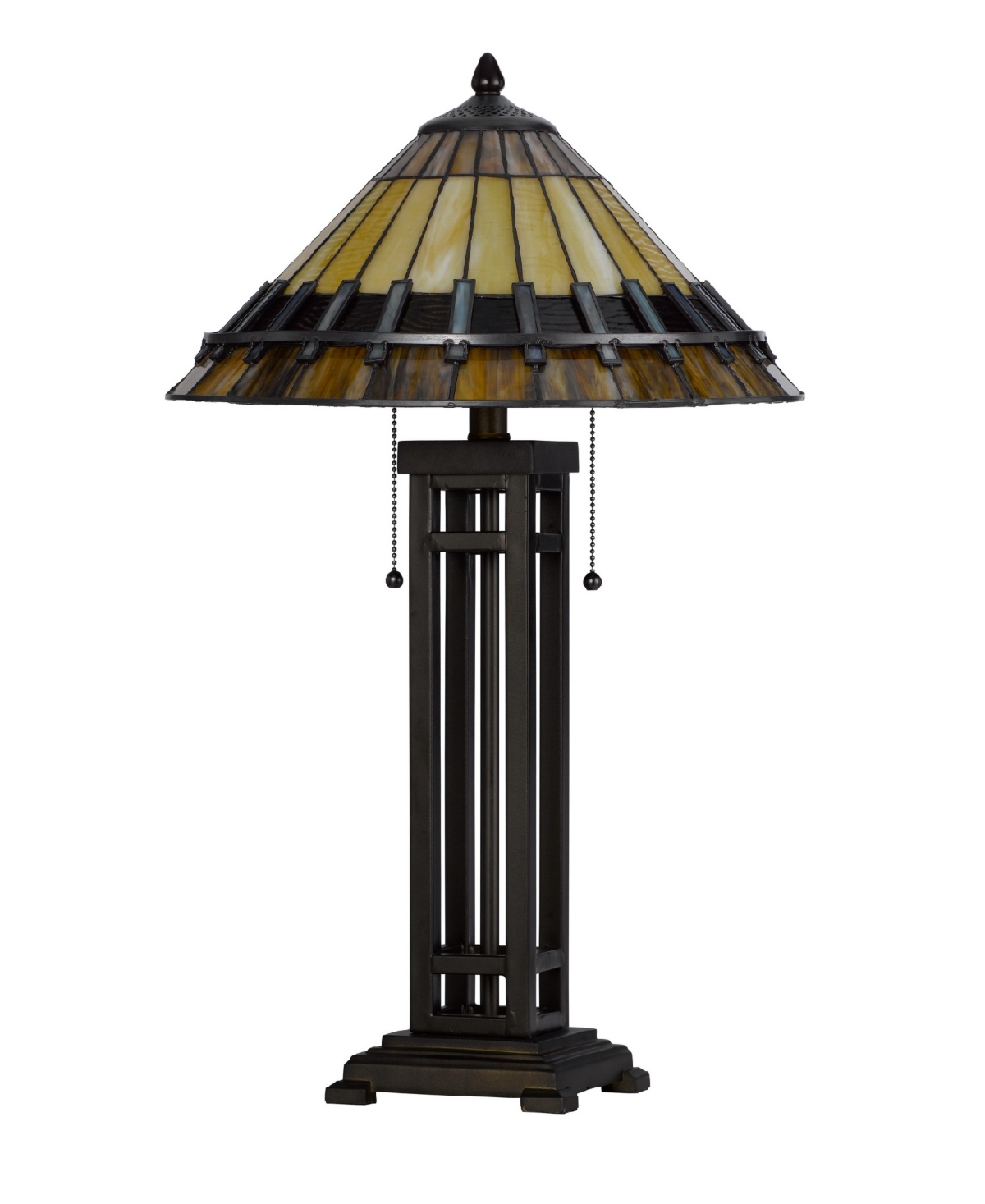 Cal Lighting 25.5" Height Metal And Resin Table Lamp In Dark Bronze