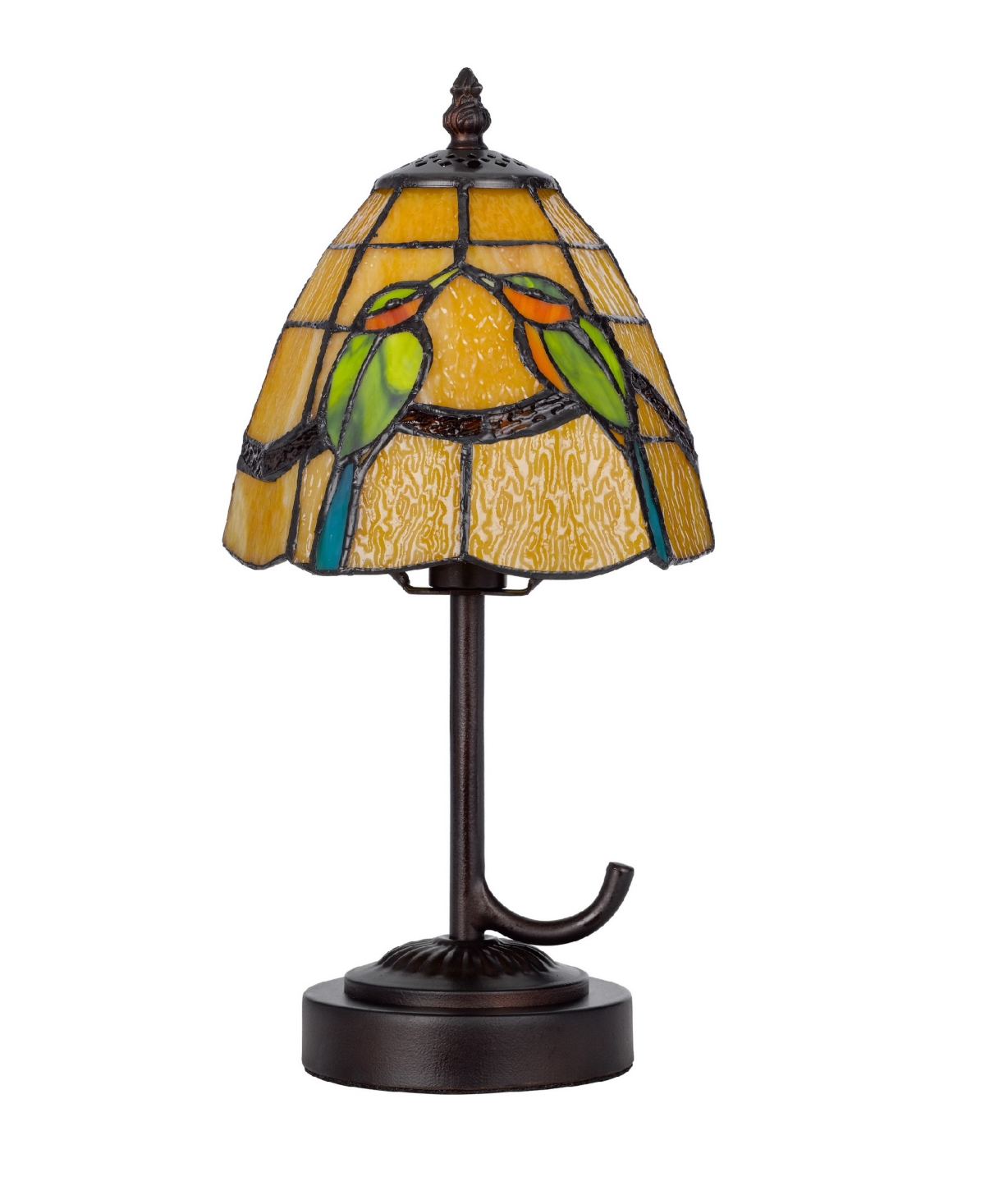 Shop Cal Lighting 13" Height Metal And Resin Accent Lamp In Dark Bronze