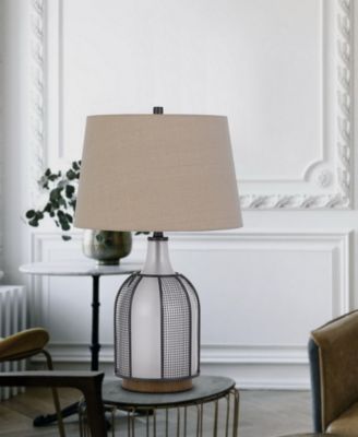 Morgan 28" Height Table Lamp with Mesh Grill