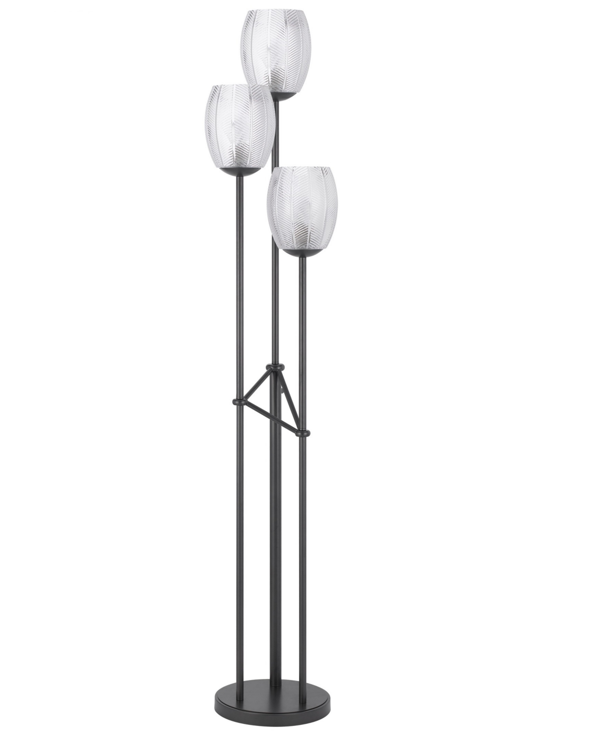 Shop Cal Lighting Oconto 70.5" Height Metal Floor Lamp In Matte Black