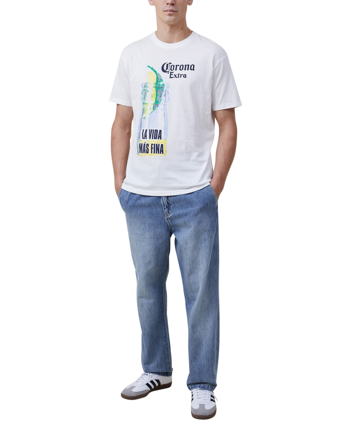 Cotton On Men's Corona Premium Loose Fit T-shirt - Corona - La Vida Nas Fi 1