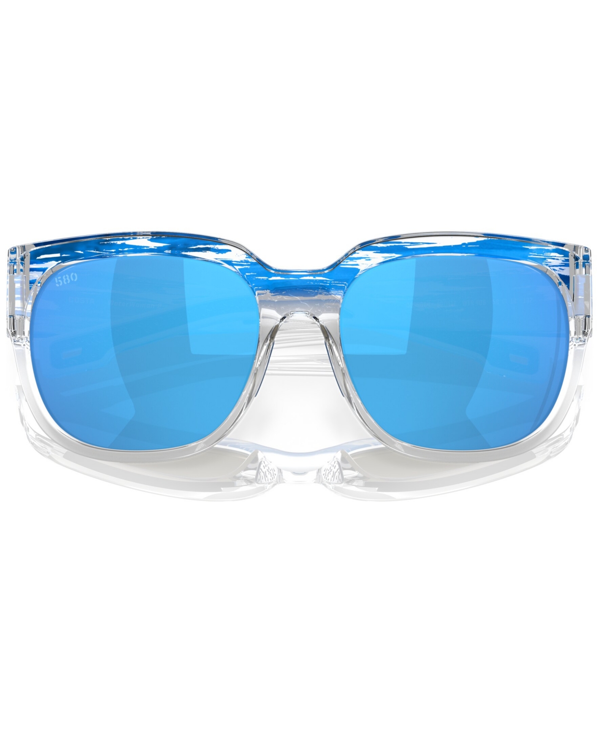 Shop Costa Del Mar Women's Freedom Series Waterwoman 2 Polarized Sunglasses, Mirror Polar 6s9004 In Shiny American Sky