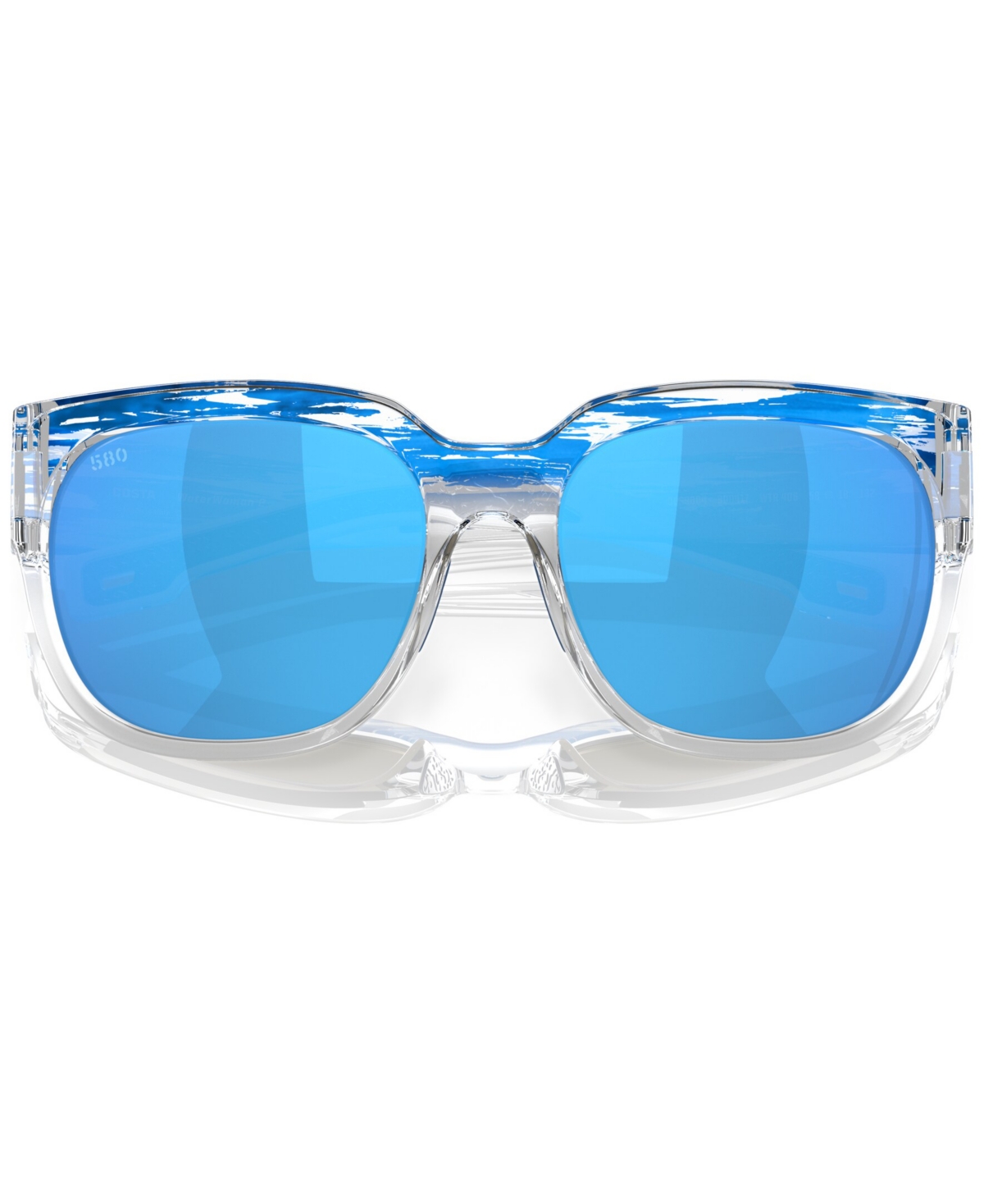 Costa Del Mar Women's Freedom Series Waterwoman 2 Polarized Sunglasses, Mirror Polar 6s9004 In Shiny American Sky
