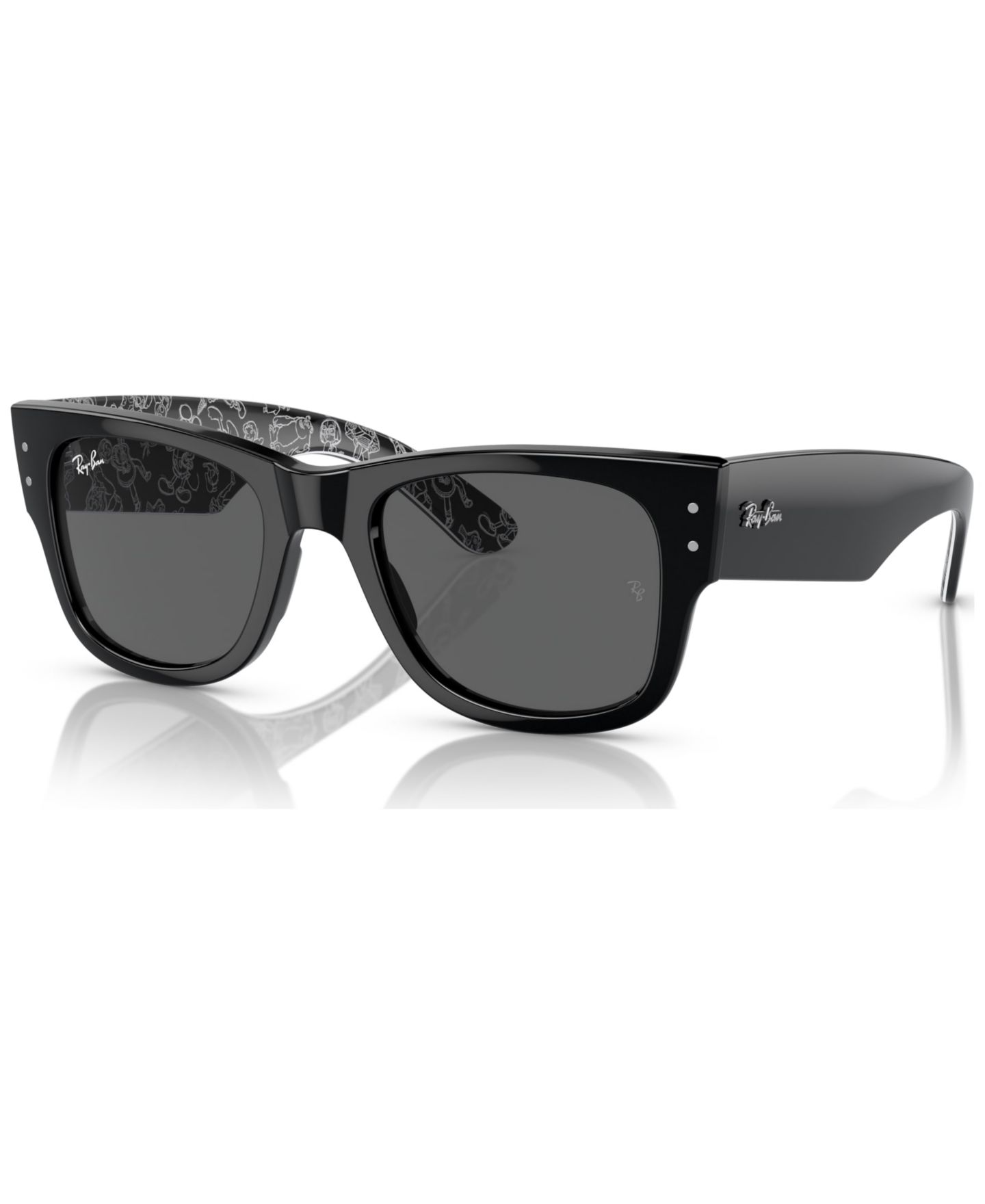 Солнцезащитные очки Ray-Ban Unisex Mega Wayfarer Disney 100th Anniversary Sunglasses, RB0840S, цвет: Чёрный — фото 1