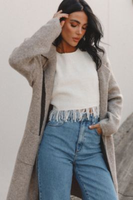 Womens Skylar Open Front Coatigan