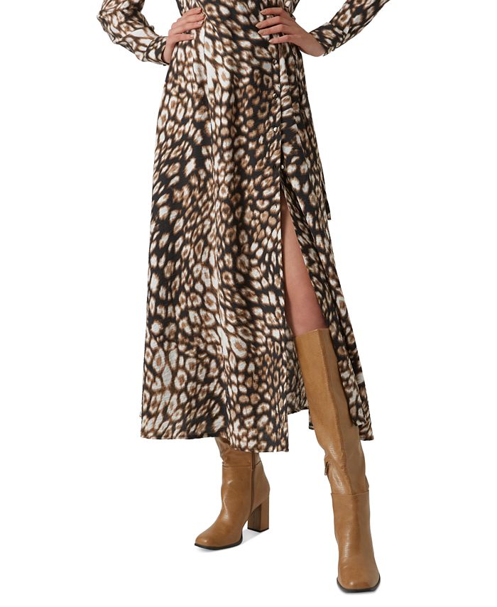 Vero Moda Women's Printed Collared Wrap Maxi Dress Macy's