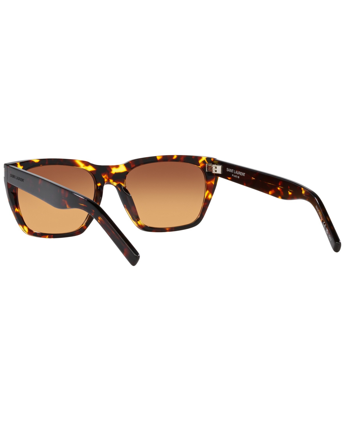 Shop Saint Laurent Men's Sl 598 Sunglasses, Gradient Ys000474 In Tortoise