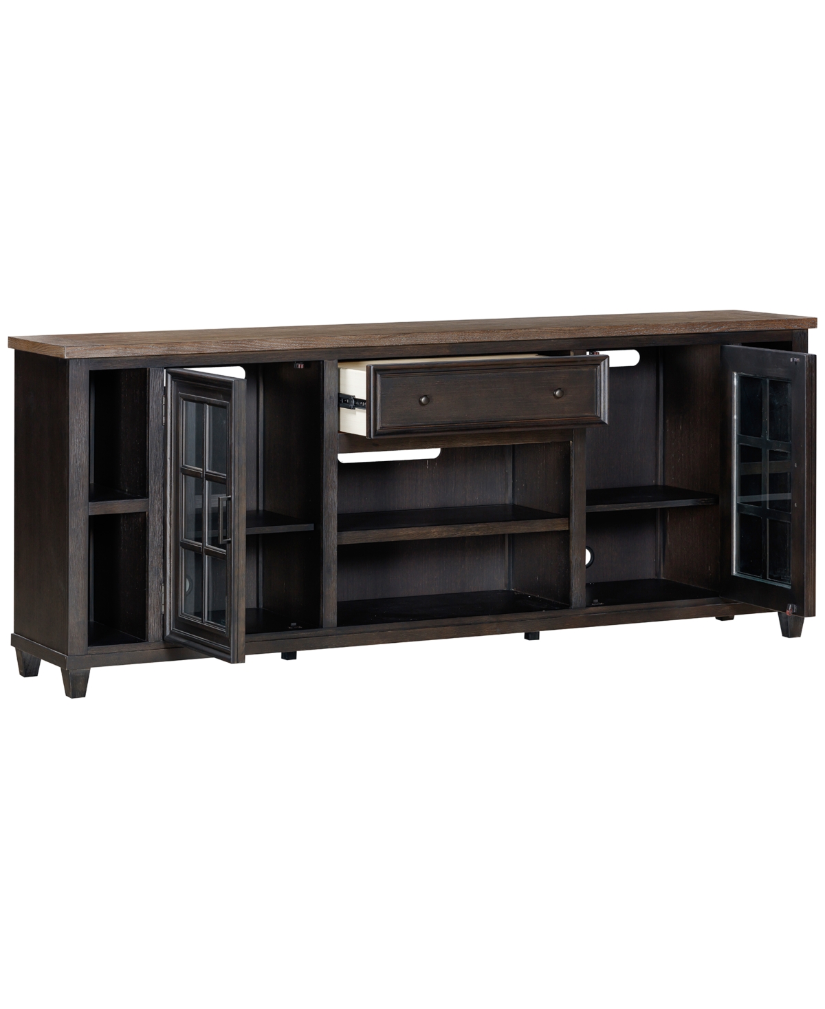 Shop Macy's 84" Dawnwood Tv Console In Wheat
