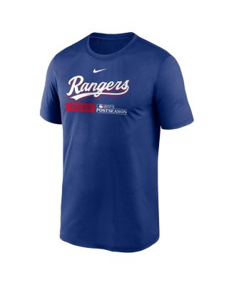 Men's Royal Texas Rangers 2023 Postseason Authentic Collection Dugout T-shirt