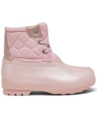 Sperry Women's Sperry Pink And Grey Duck Boots Sperry
