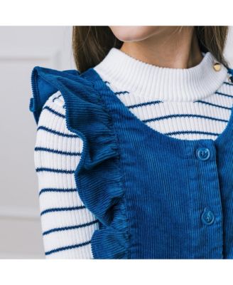 Toddler Girls Short Sleeve Ruffle Jumper