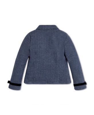 Big Girls Dressy Knit Jacquard Riding Blazer