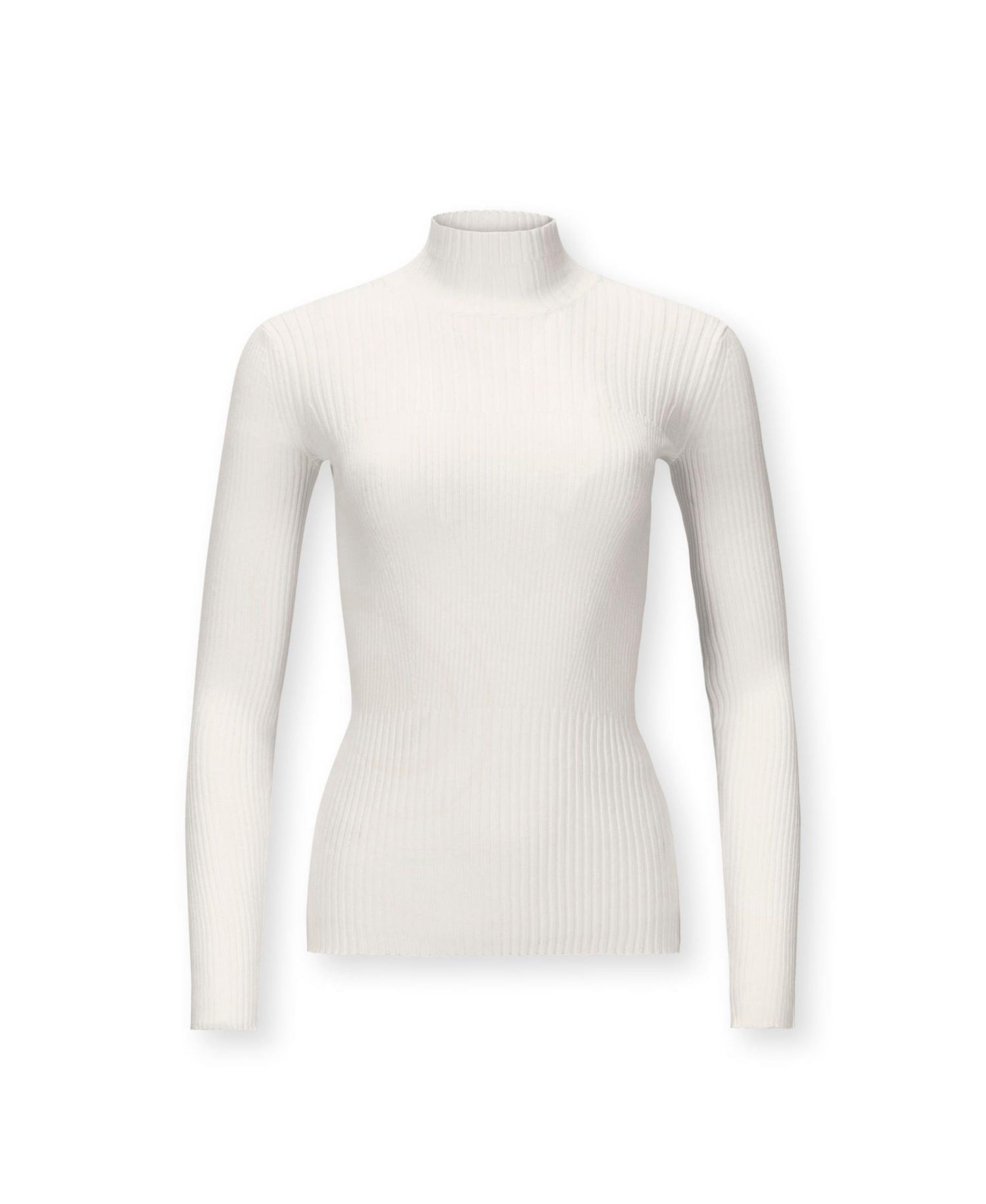 Women's Hope and Henry Long Sleeve Mock Neck Rib Knit Sweater