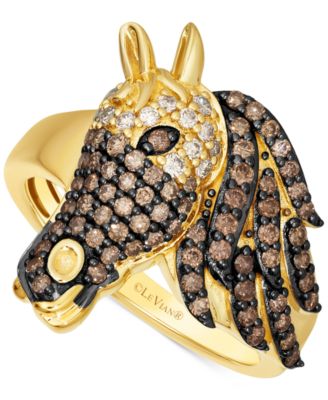 Le Vian - Chocolate Ombr&eacute; Diamond Horse Ring (5/8 ct. t.w.) in 14k Gold