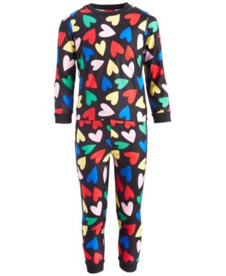 Family Pajamas - Toddler, Little & Big Kids Hearts Pajamas Set