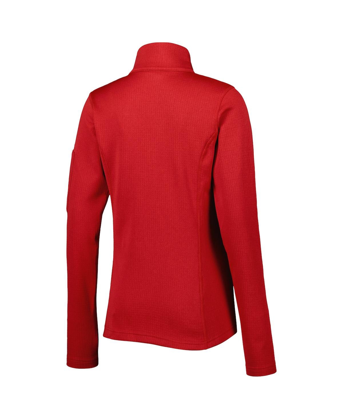 Columbia Red Georgia Bulldogs Park View Omni-wick Half-zip Top In Red