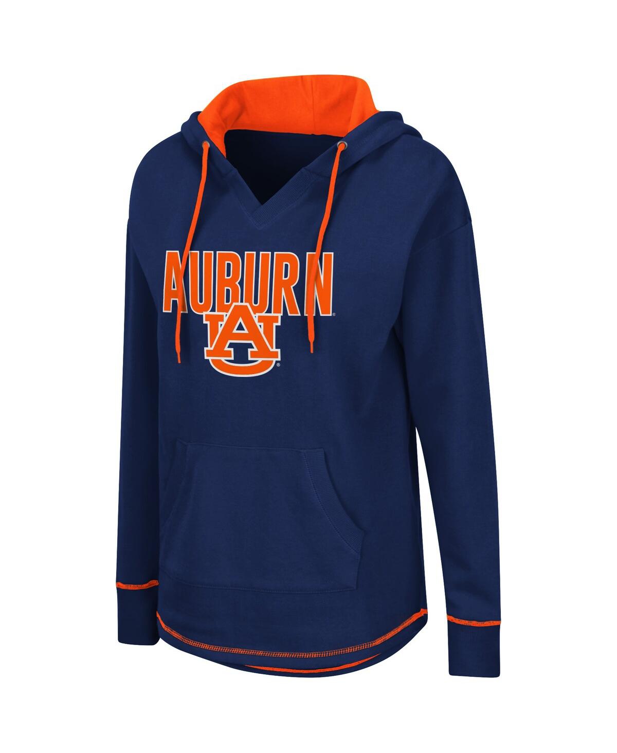 Colosseum Navy Auburn Tigers Tunic Pullover Hoodie In Navy