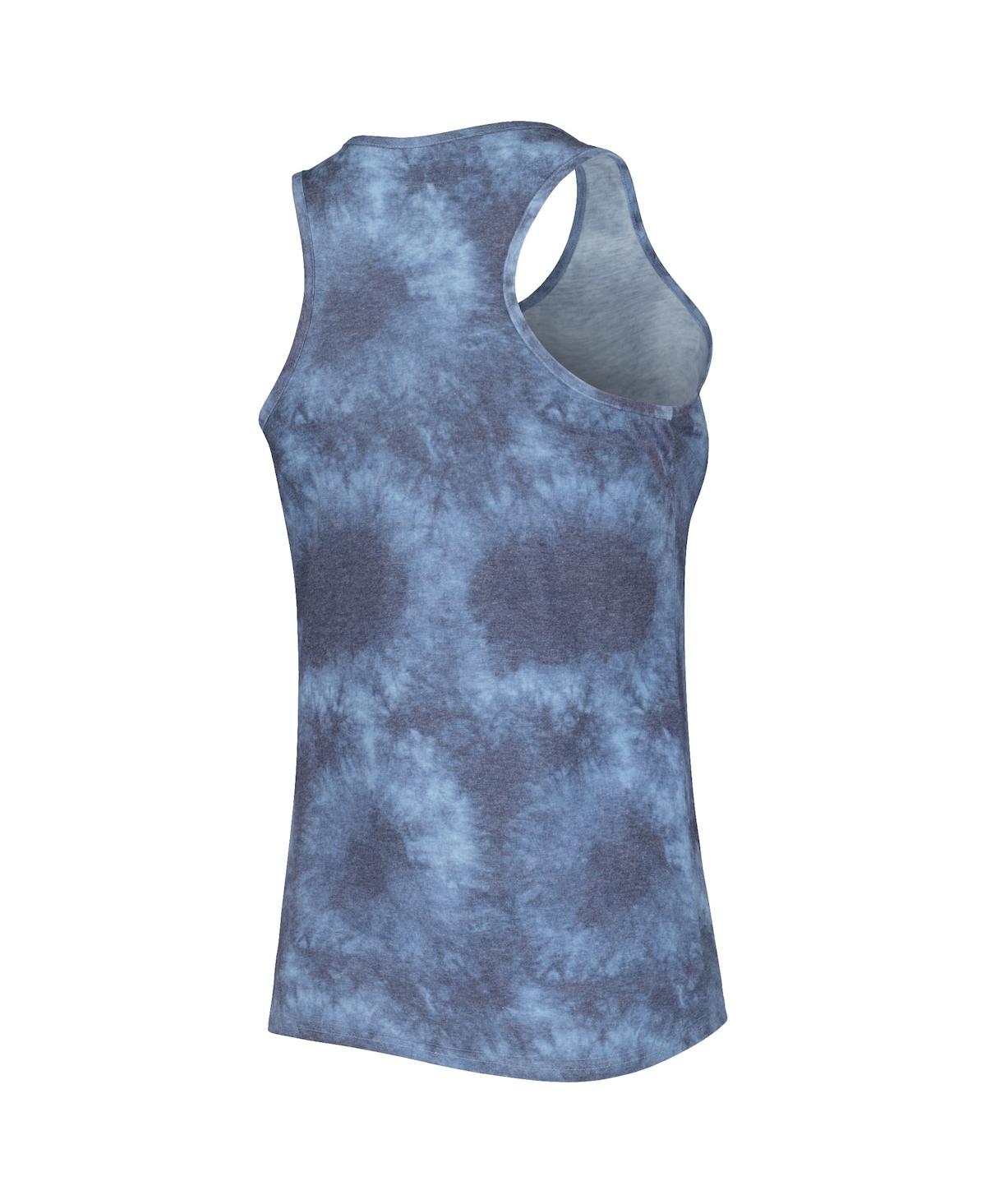 Concepts Sport Women's  Navy Notre Dame Fighting Irish Billboard Tie-dye Tank Top And Shorts Set In Navy