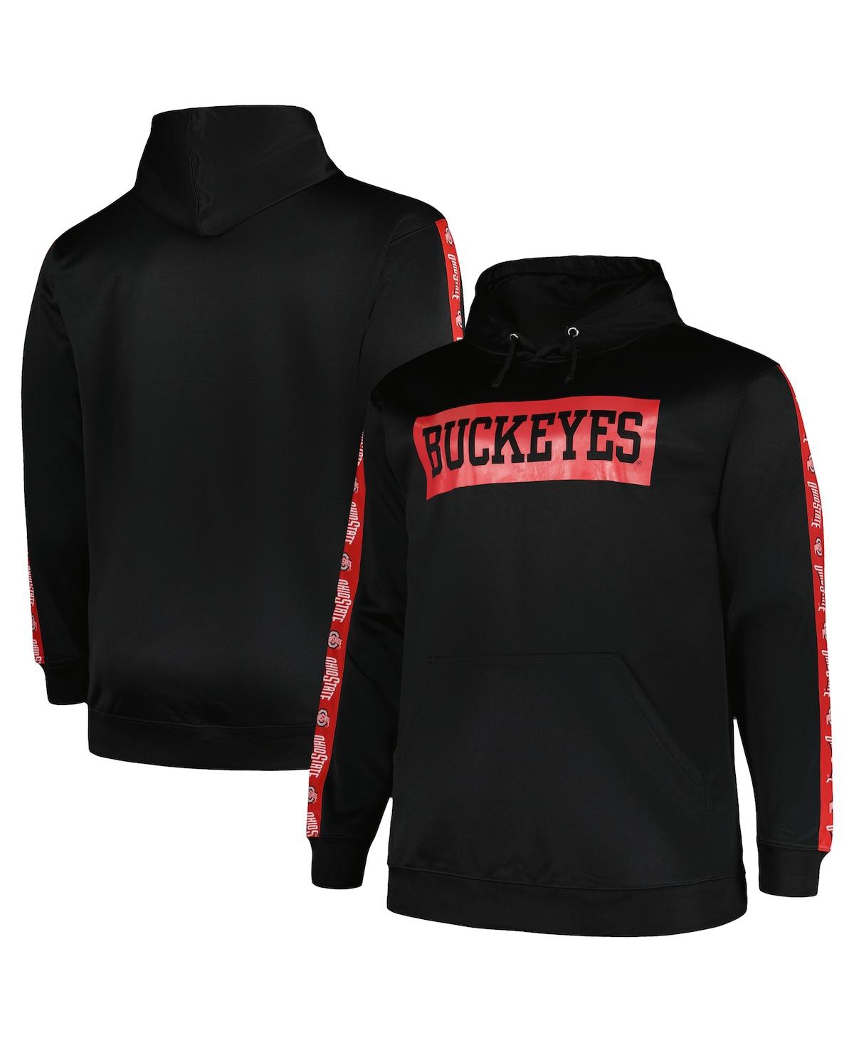 Men's Profile Black Ohio State Buckeyes Big and Tall Fleece Pullover Hoodie - Black