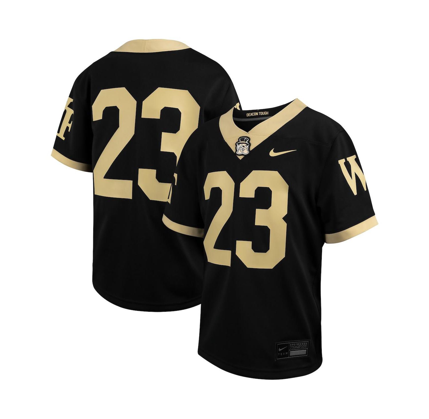 Big Boys #23 Black Wake Forest Demon Deacons Untouchable Replica Game Jersey