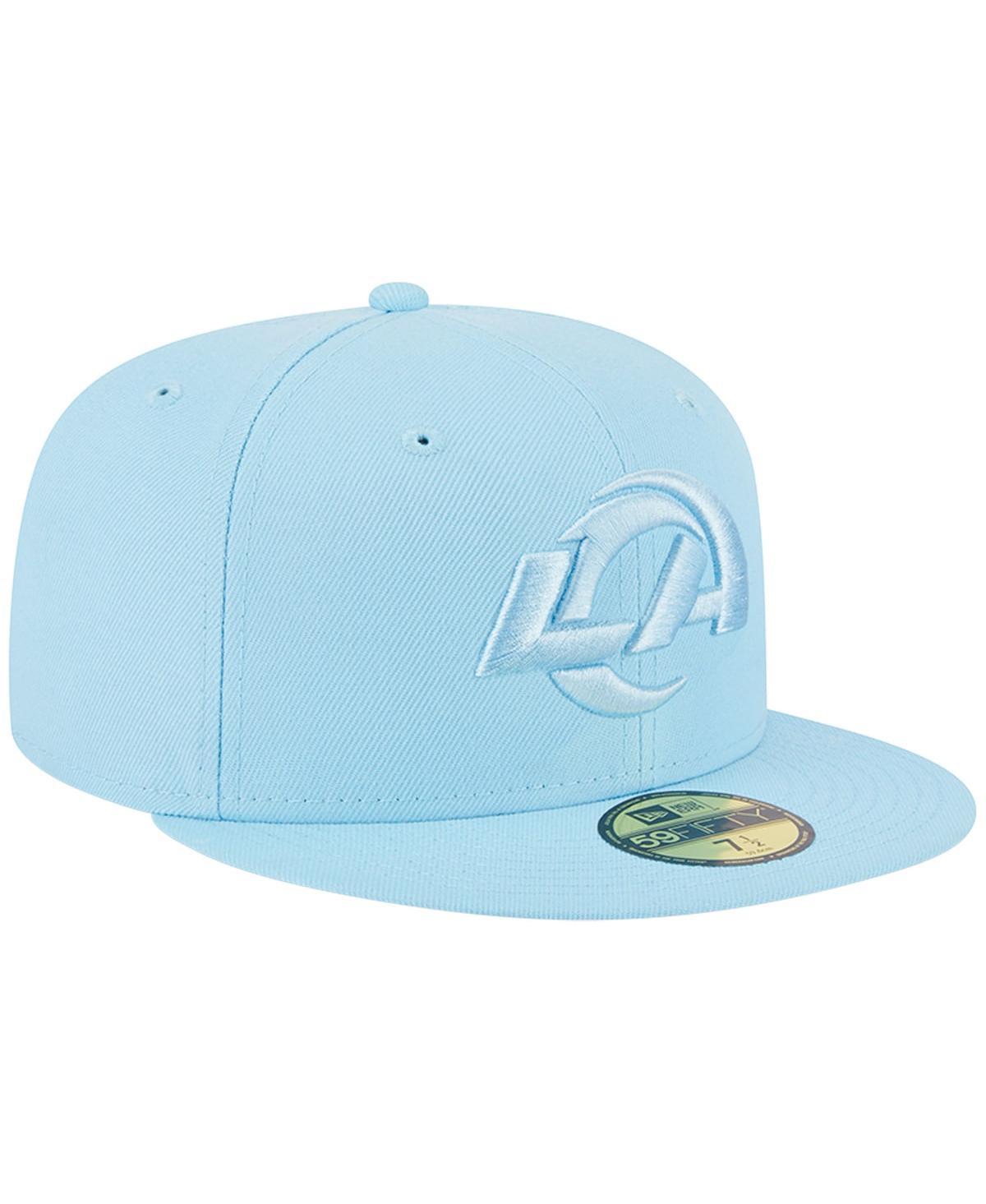 New Era Light Blue Los Angeles Rams Color Pack Brights 59fifty Fitted Hat In Light Blue