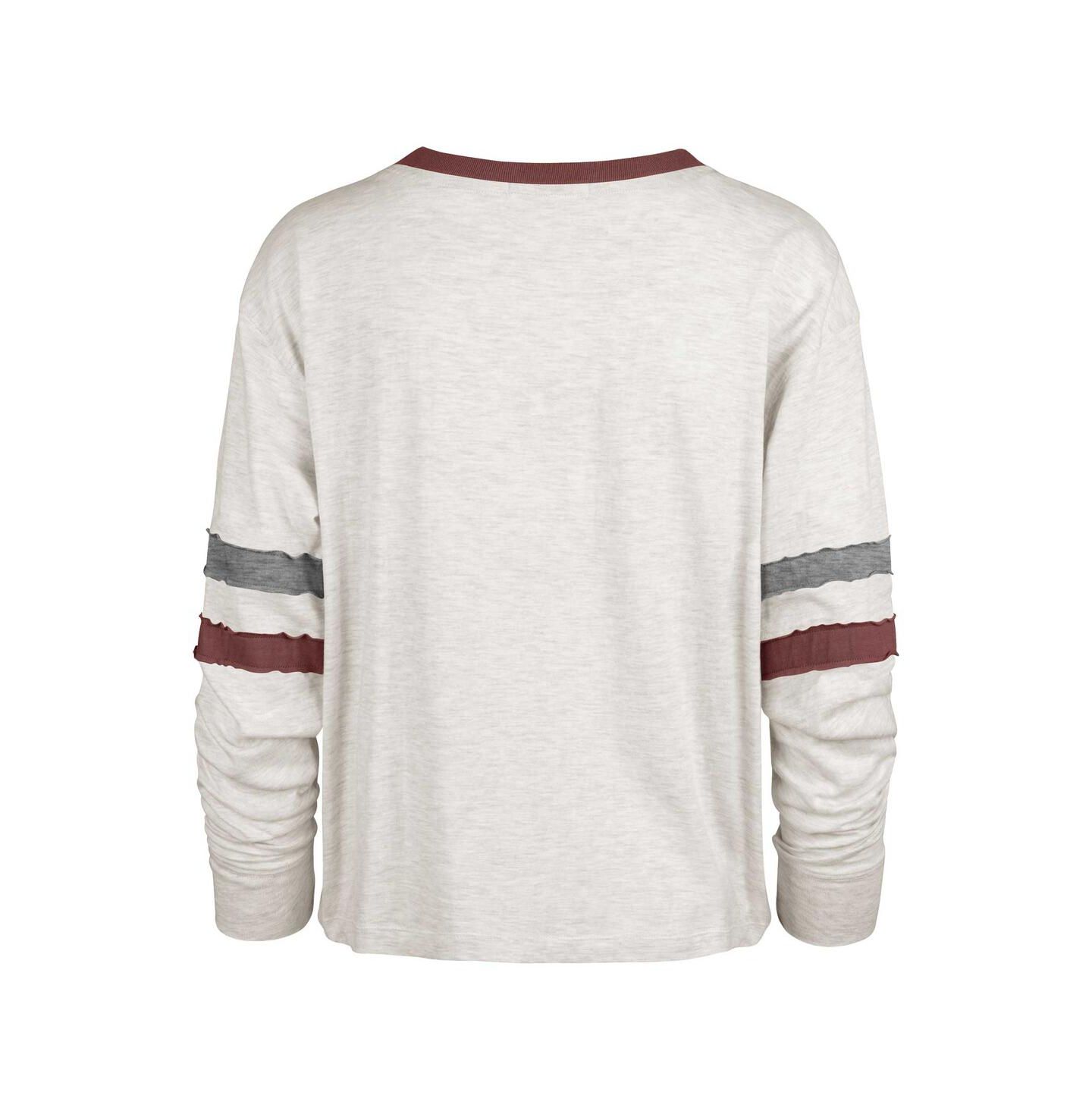 Женская футболка '47 Brand Oatmeal Distressed Alabama Crimson Tide All Class Lena Long Sleeve — фото 2