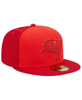 Men's Red Tampa Bay Buccaneers Tri-Tone 59FIFTY Fitted Hat