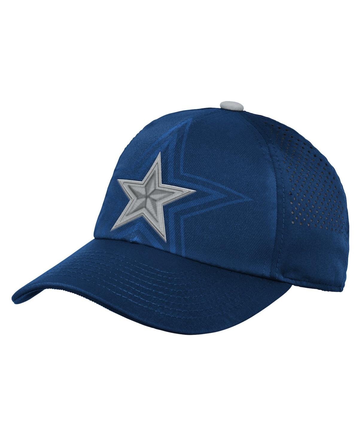 Outerstuff Kids' Youth Boys And Girls Navy Dallas Cowboys Trend Adjustable Hat In Blue