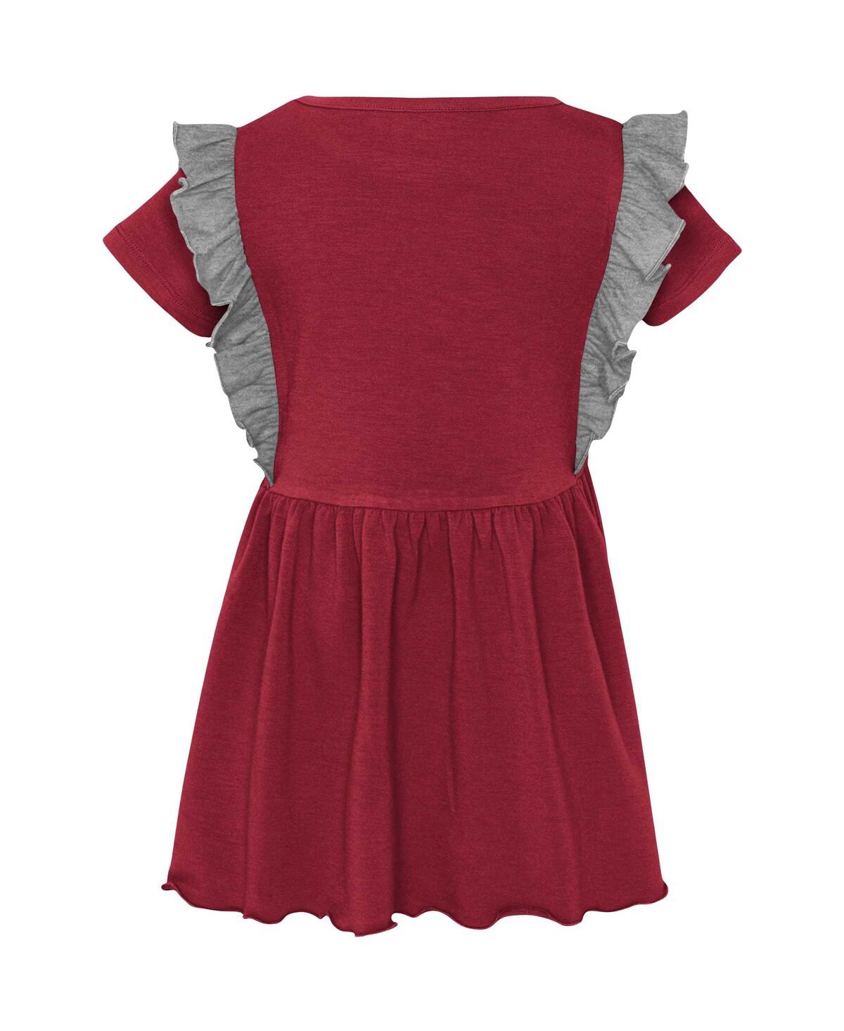 Shop Outerstuff Girls Toddler Crimson Alabama Crimson Tide Too Cute Tri-blend Dress
