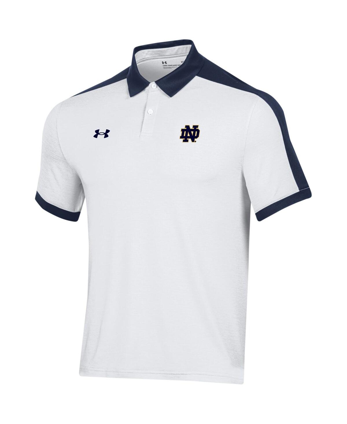 Shop Under Armour Men's  White Notre Dame Fighting Irish Trophy Polo Shirt